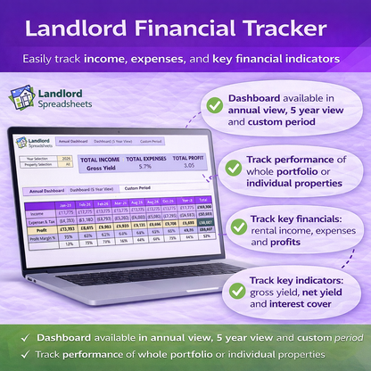 Landlord Financial Tracker Spreadsheet
